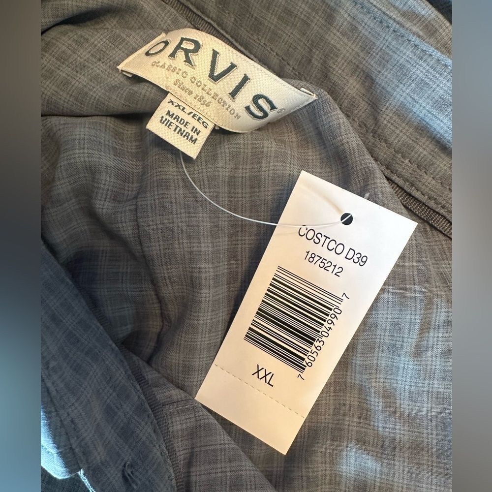 NWT Orvis Men’s UPF 30 Relaxed Fit Quick-Dry Short Sleeve Woven Shirt Green XXL - Picture 7 of 8